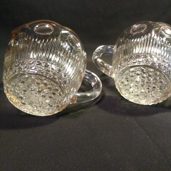 Vintage EAPG Bartlett and Collins Cream n Sugar Set in St. Genevieve 18k Gold - Picture 9 of 15